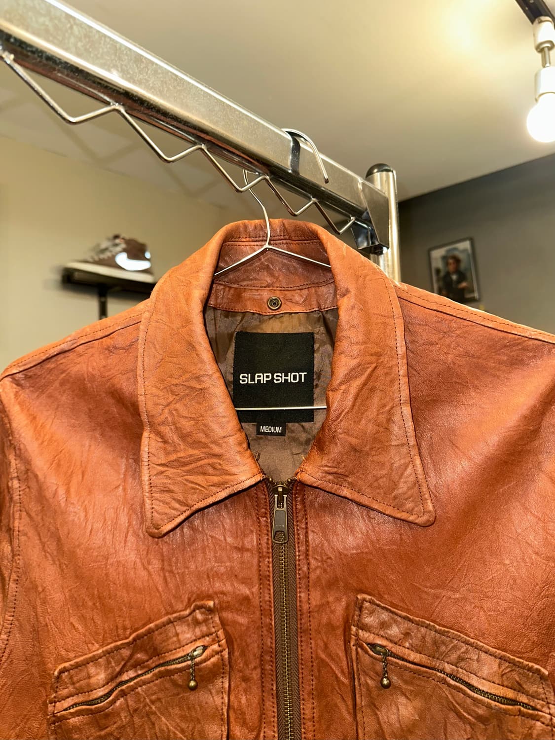 Slap shot multi pocket lambskin jacket 상품이미지4