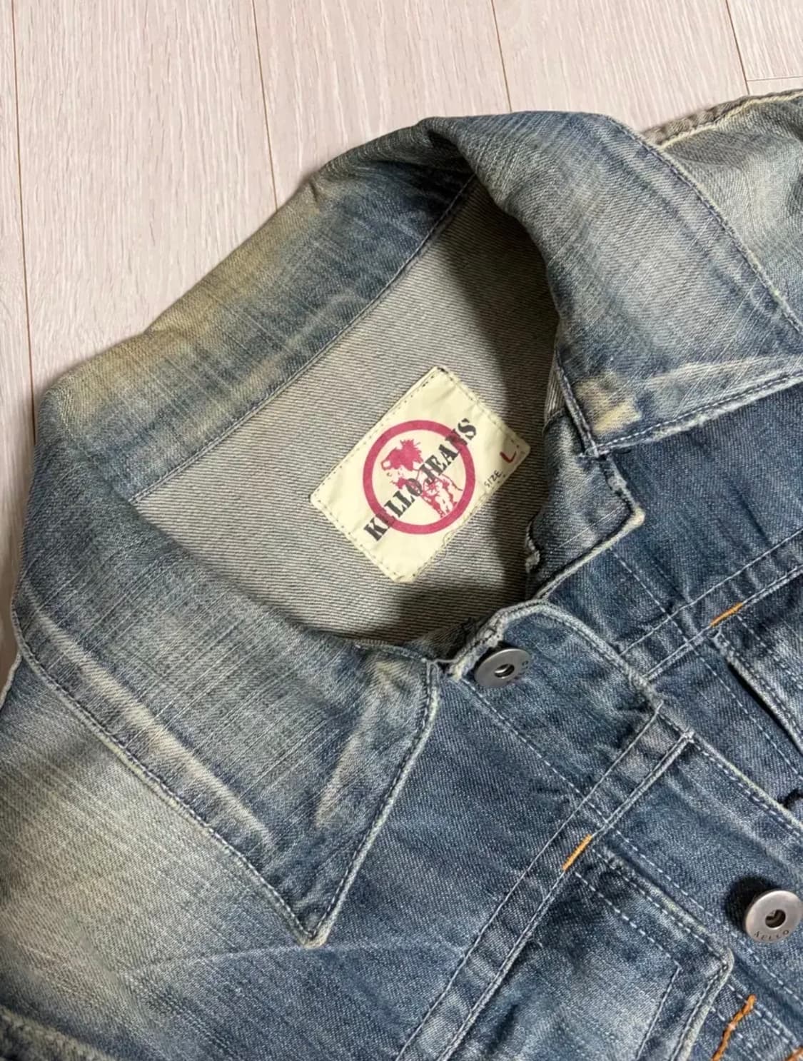 트루릴리젼 워싱 데님 청자켓 L 상품이미지3
