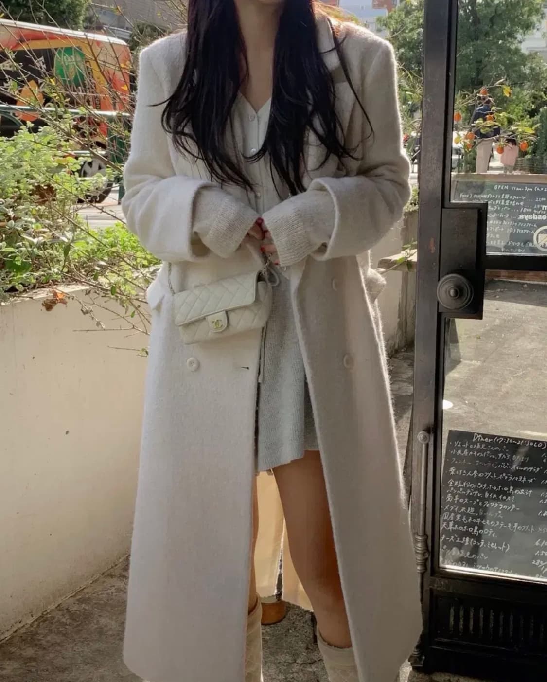 더위시 리즈 부클 롱 코트 상품이미지2