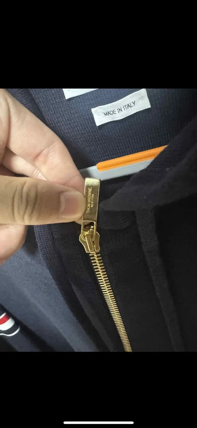 23fw 톰브라운 밀라노 금장 니트집업 2사이즈  상품이미지4