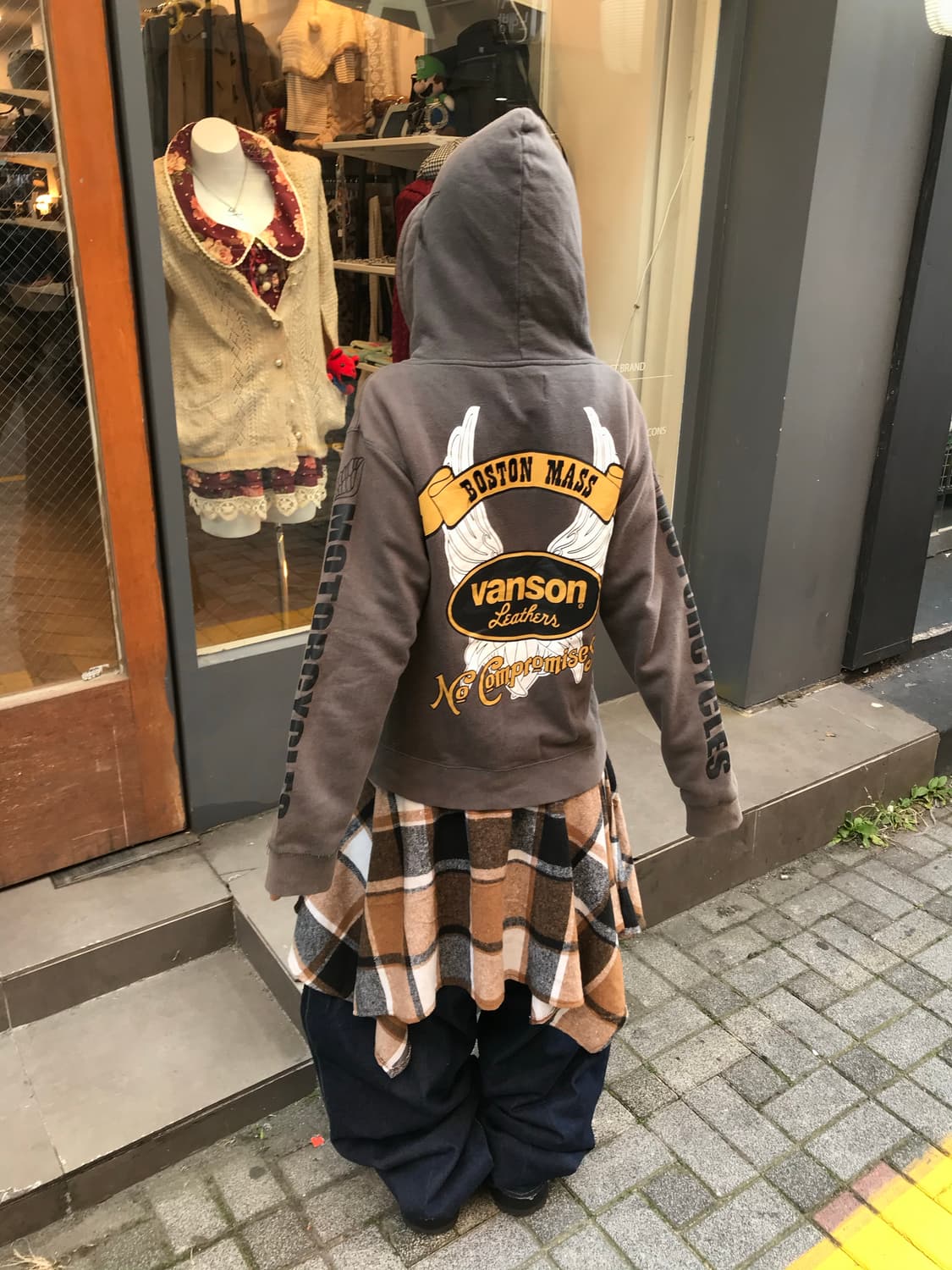 Vanson Brown Full Zip-Up 상품이미지2