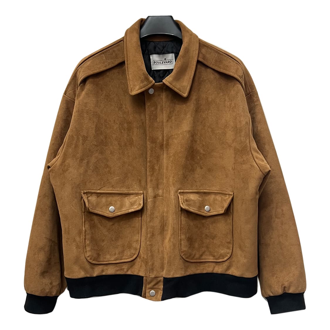 Boule Vard 스웨이드 퀼팅 블루종 자켓 FREE 상품이미지1