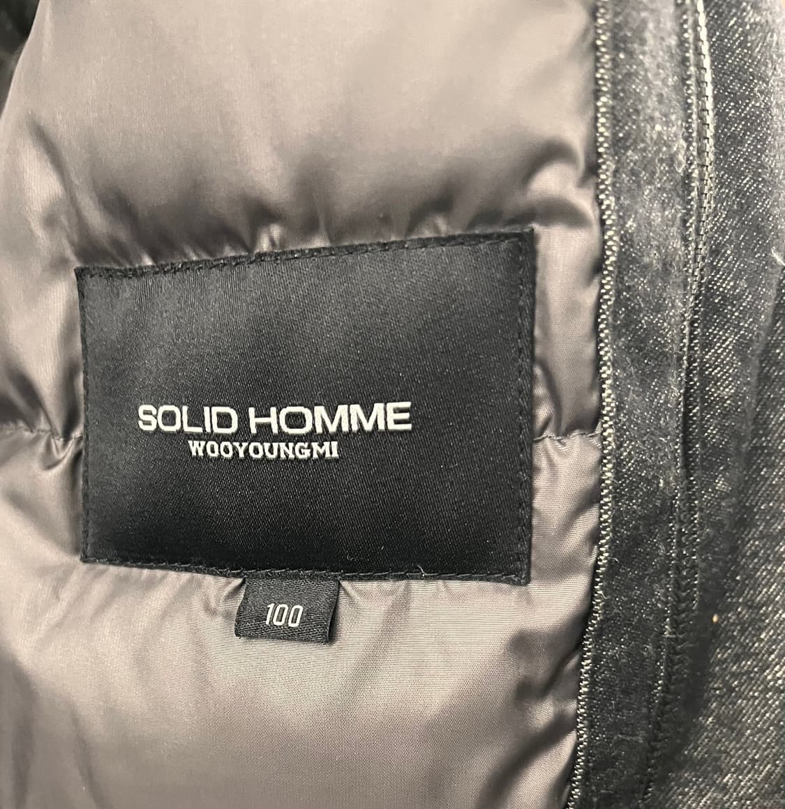 솔리드옴므 우영미 구스다운패딩 코트 100 상품이미지5