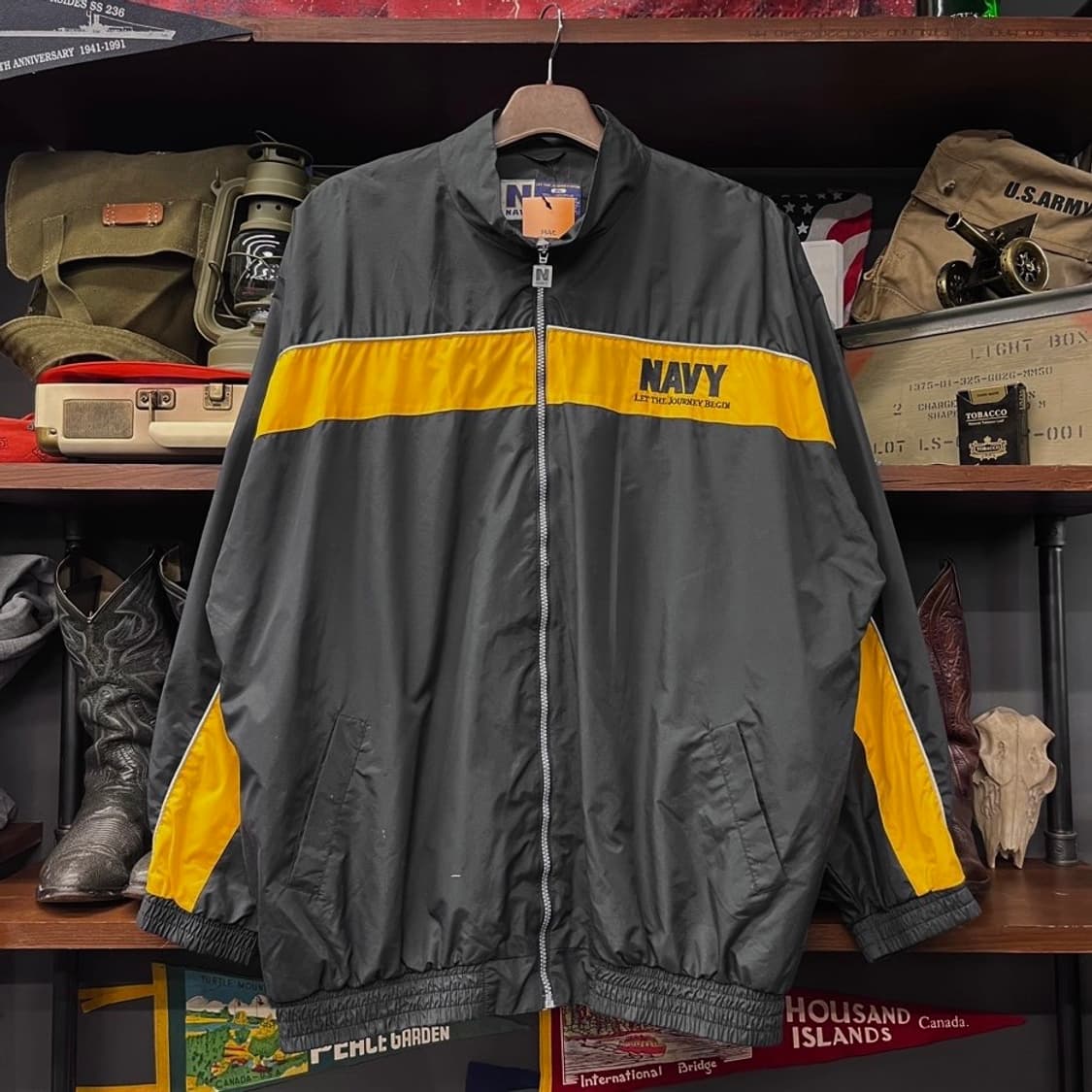 90s US NAVY 아카데미 윈드 브레이커 IPFU N473 상품이미지1