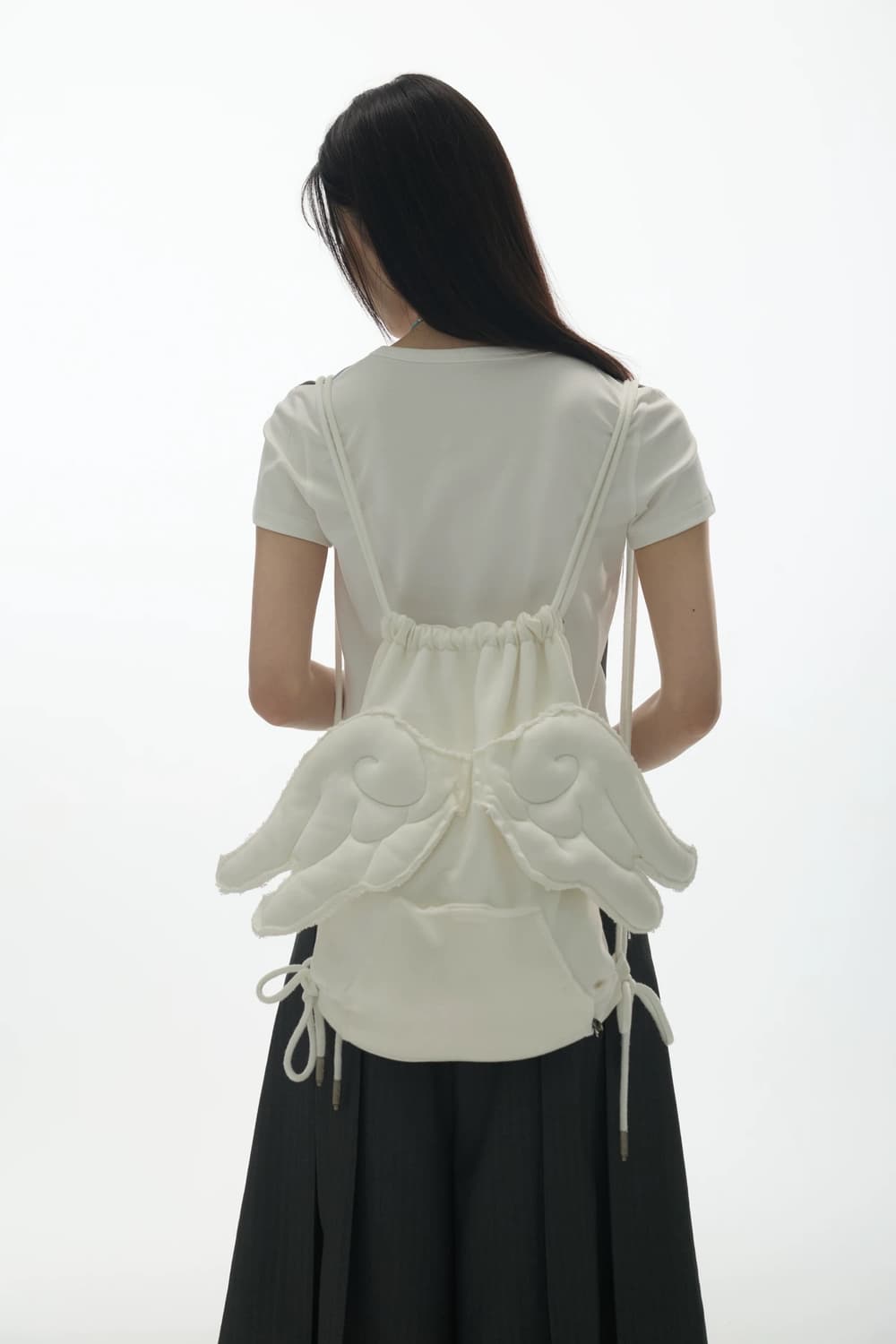 yawhat 엔젤 날개 스트링 백팩 짐색 천사  상품이미지1