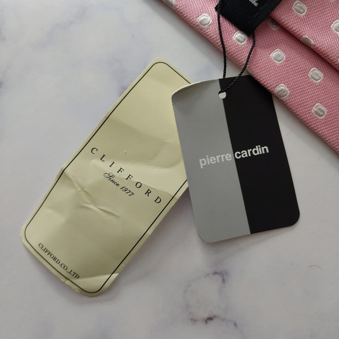 피에르가르뎅 넥타이 핑크 새제품 8.8cm S등급 K1988 상품이미지8