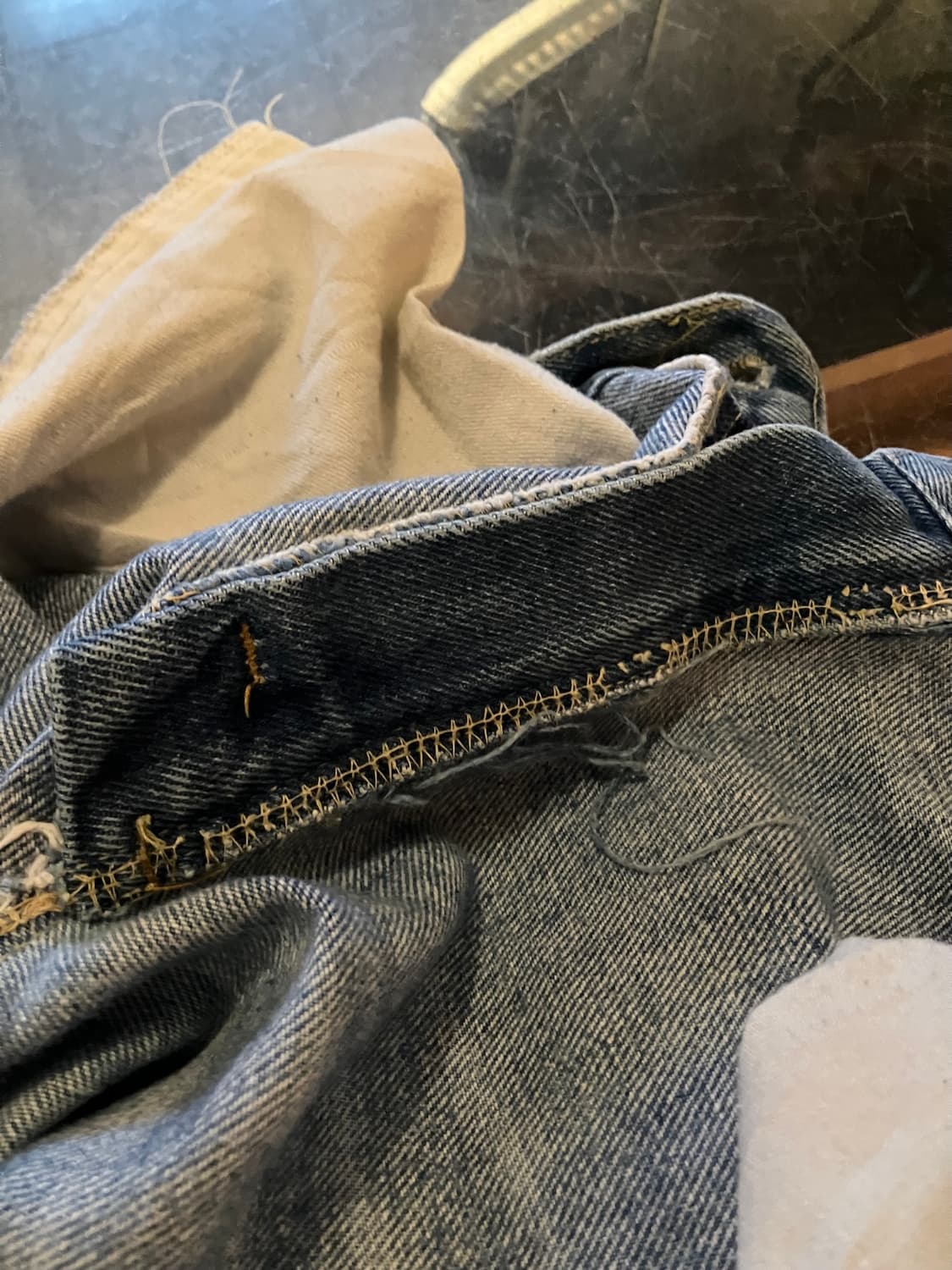 70s USA 빈티지 LEE 리 라이더스 데님 팬츠 상품이미지10