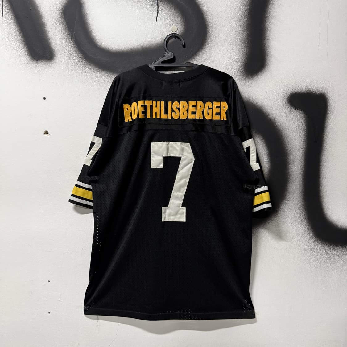 제프해밀턴 x NFL 피츠버그 스틸러스 로슬리스버거 마킹 풋볼 져지 상품이미지2