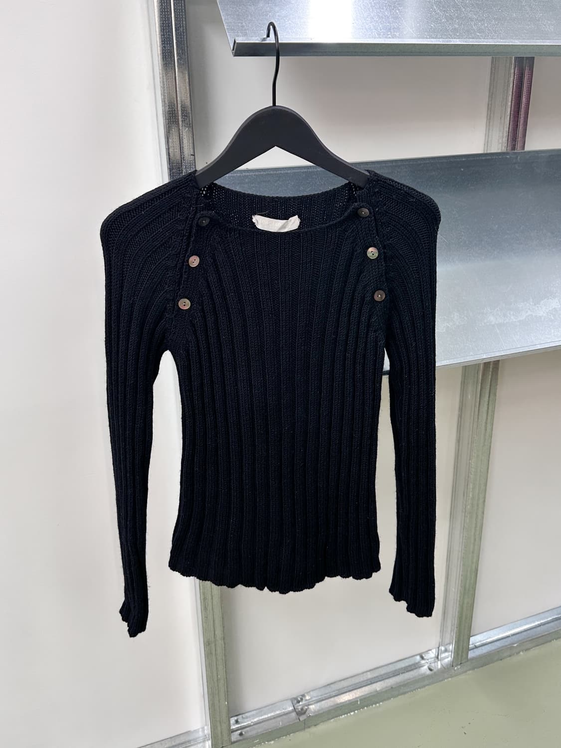 tomorrowland tricot ribbed buttons knit 상품이미지1