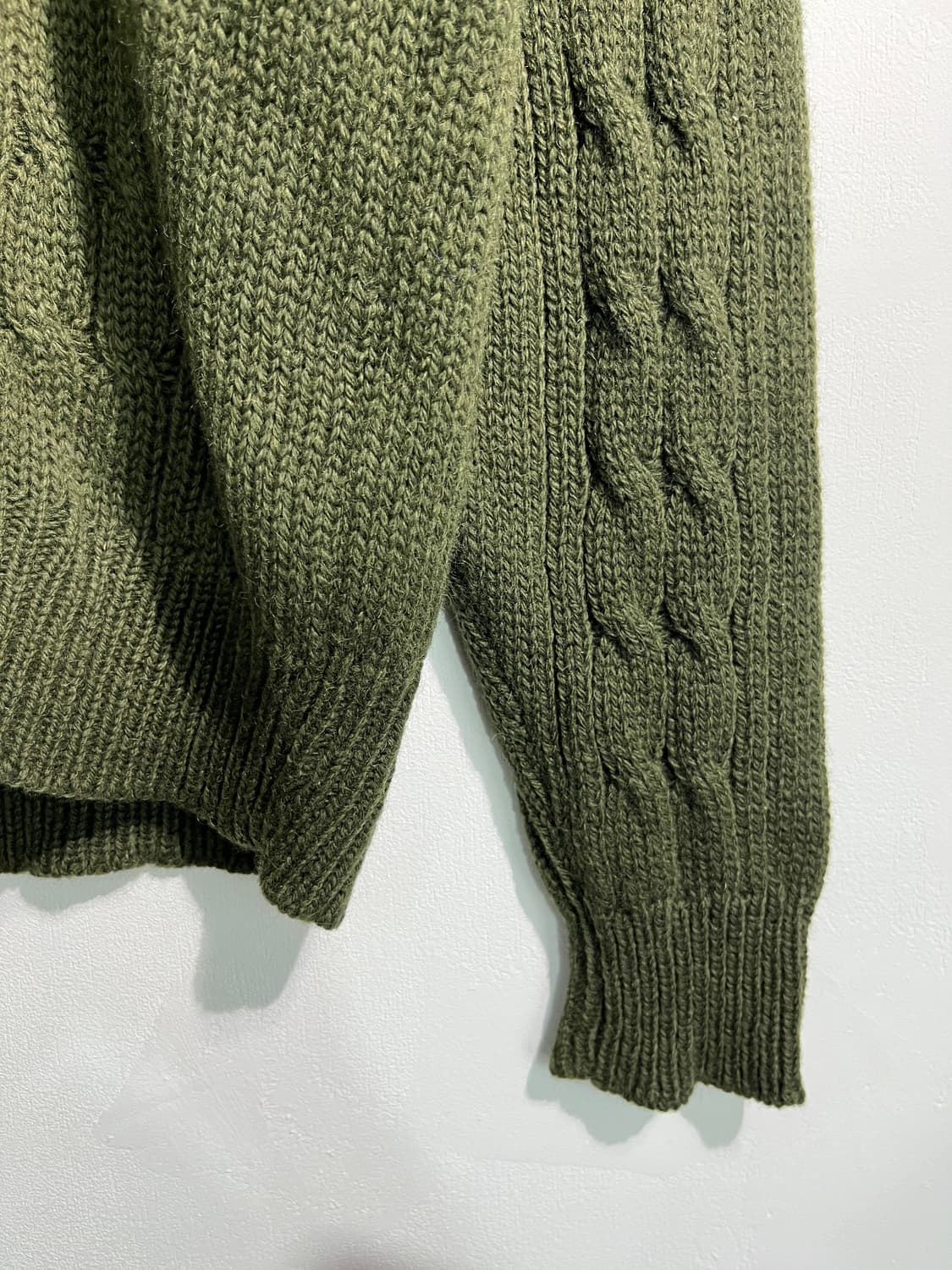 wool 100% 크리켓 니트 울100% XL 상품이미지5