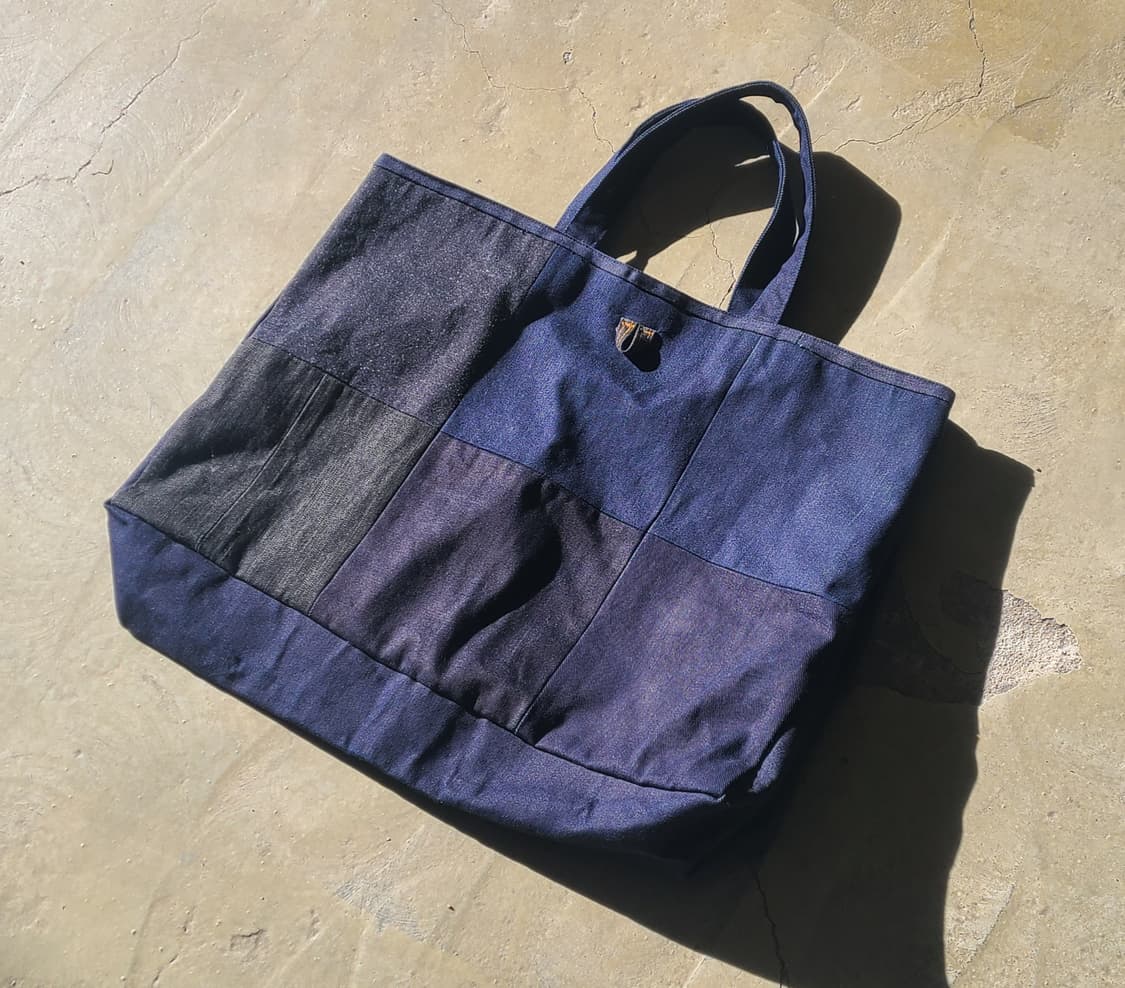 데님 패치워크 에코백 토트백 상품이미지6