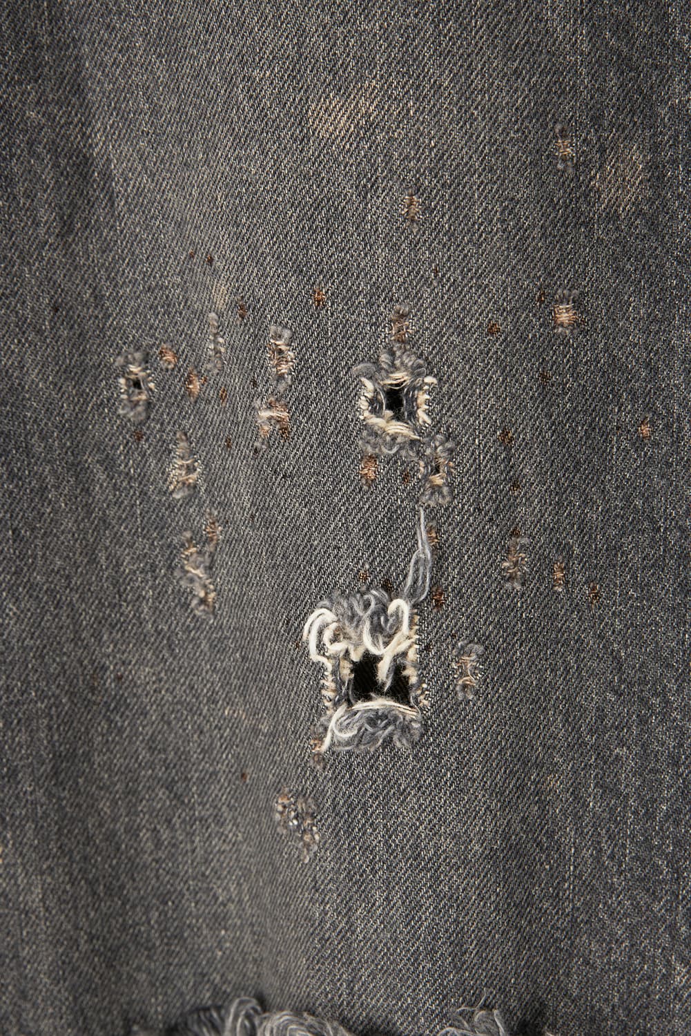 새상품 다이리쿠 데미지 블랙 스트레이트 데미지진 L 상품이미지7