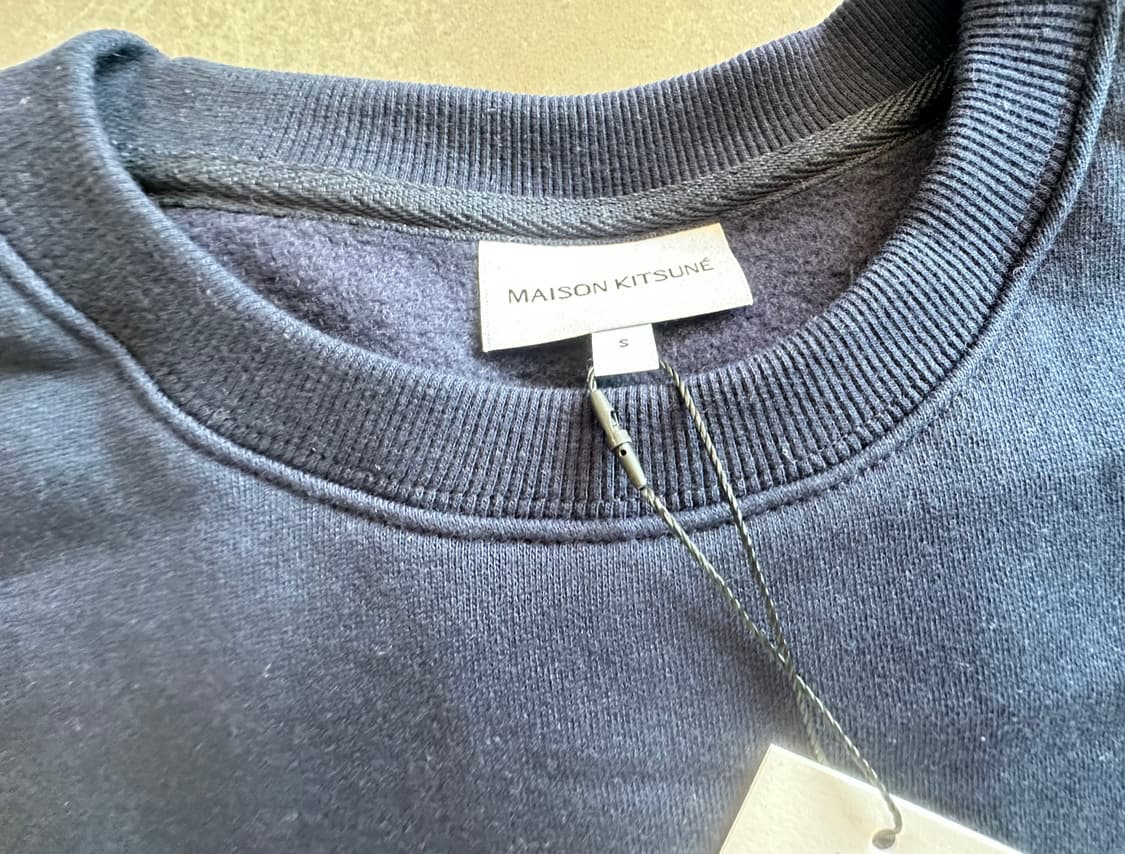 (새상품) 메종키츠네 그레이 폭스 헤드 기모 맨투맨  상품이미지2