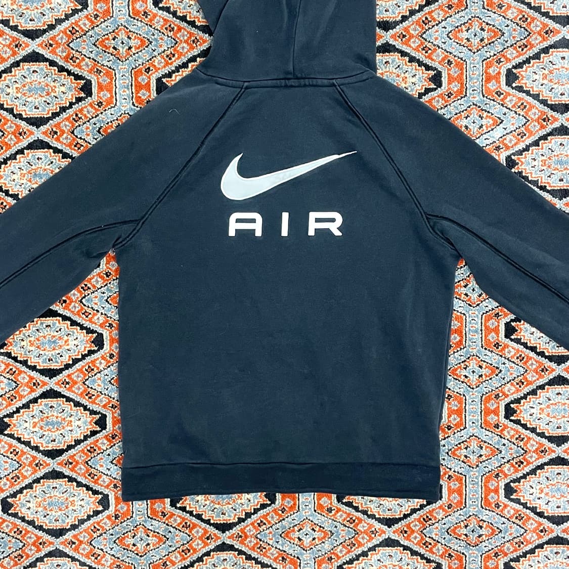 나이키 에어 블랙 기모 후드티셔츠 여성L  상품이미지6