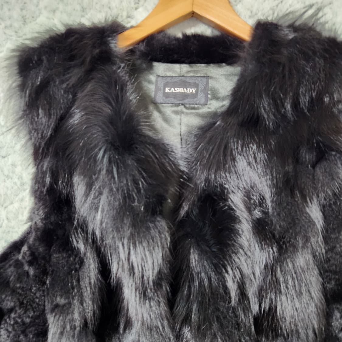 H981 [77] Kasibady 여우 렉스 모피 조끼
 상품이미지2