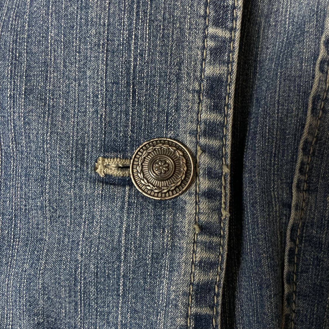 블루페페 디테일 데님 롱 원피스 상품이미지5