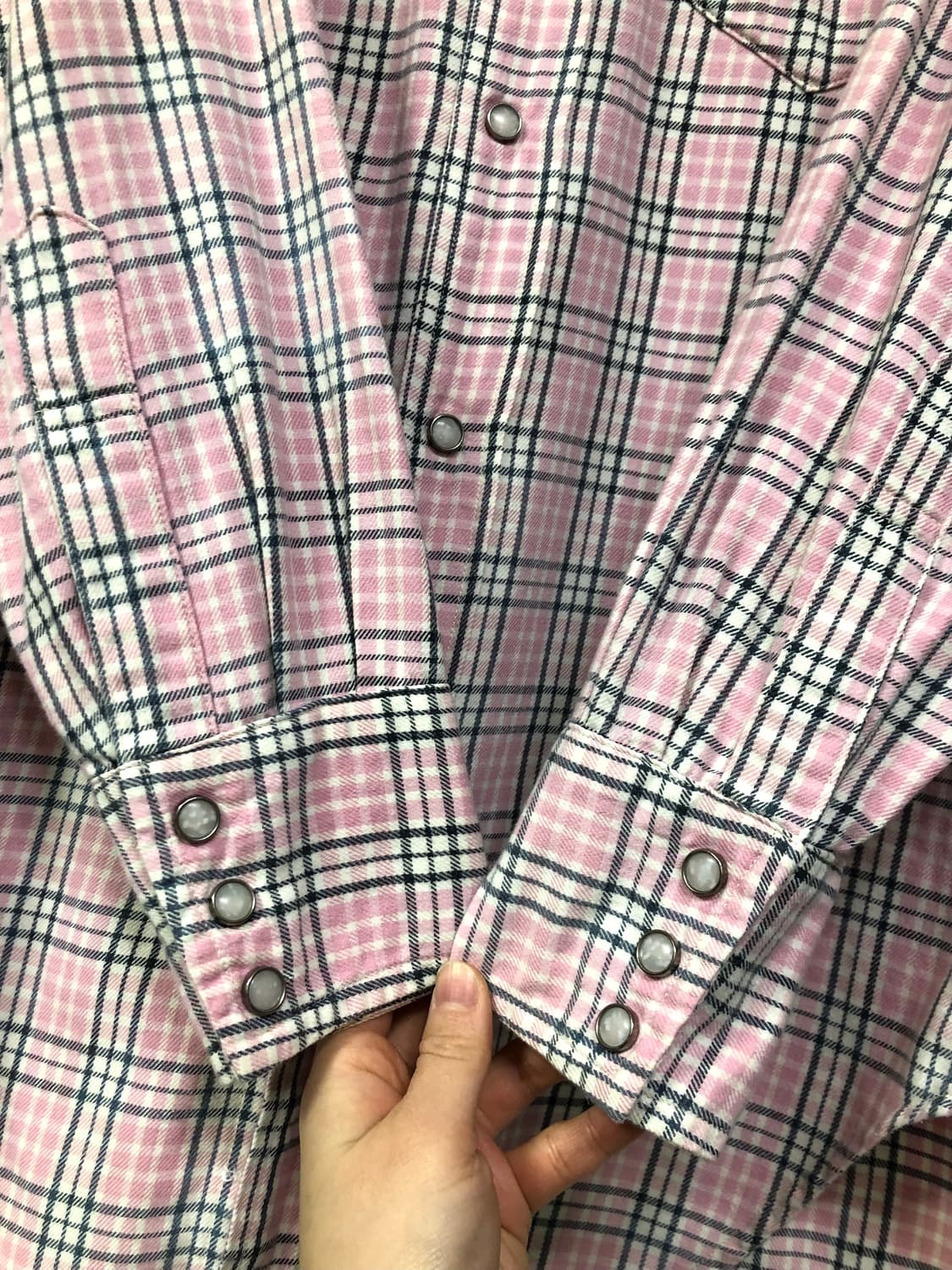 리바이스 LVC short horn 소투스 포켓 웨스턴 체크셔츠 상품이미지4