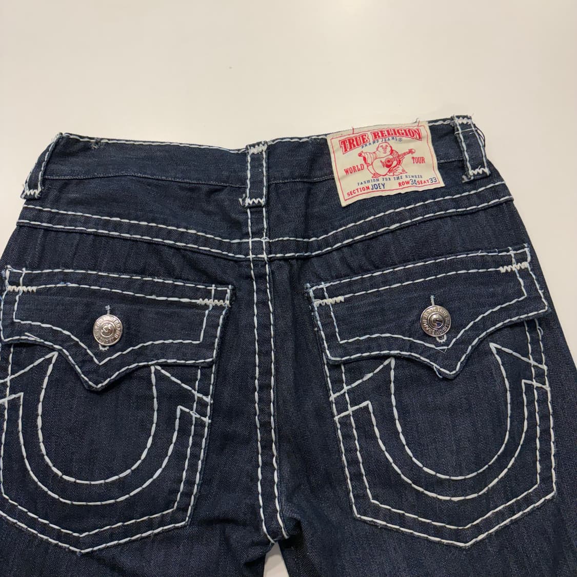 [34x33] 트루릴리젼 조이 스티치 데님 팬츠 청바지 D858 상품이미지3