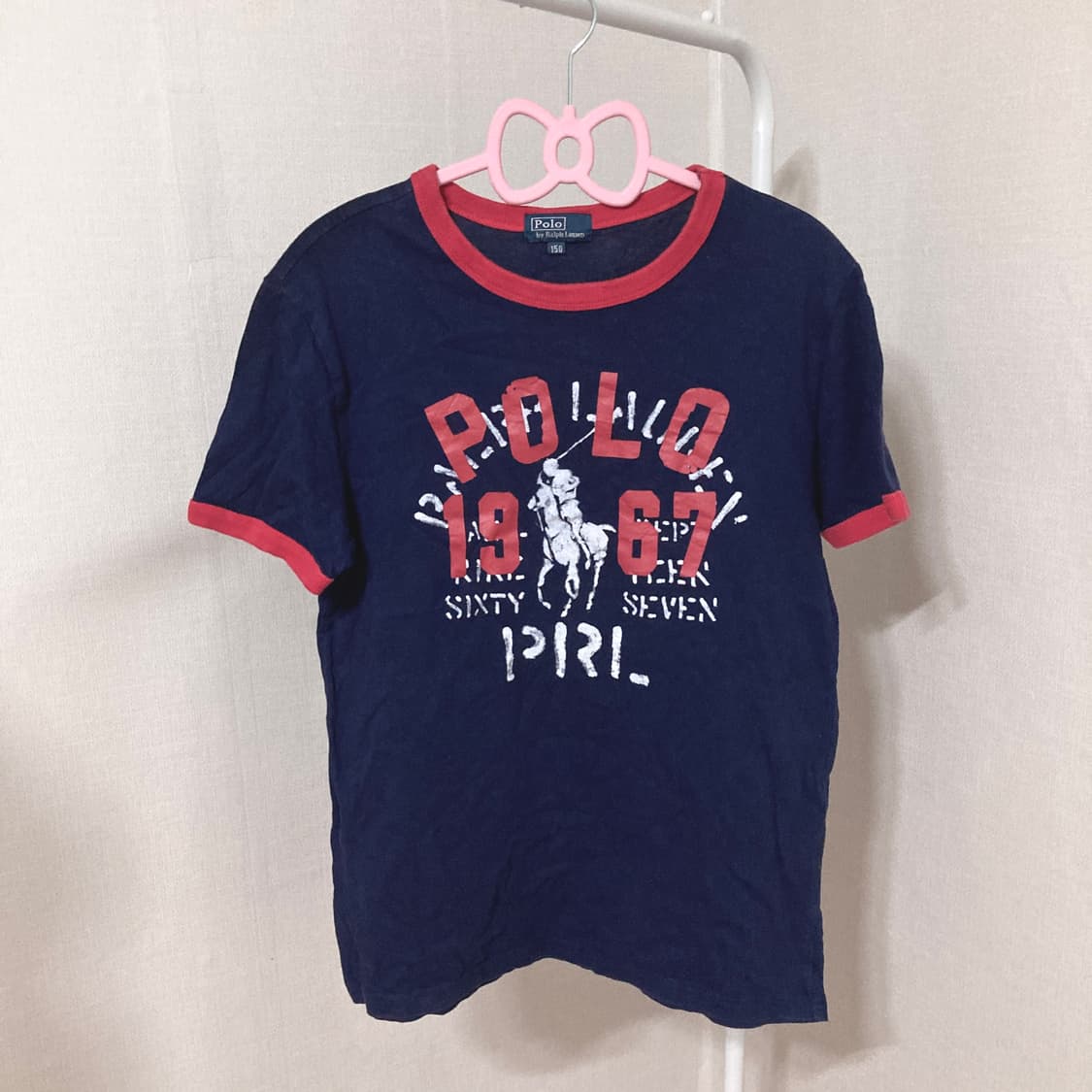 폴로 빅포니 링거티셔츠 S 상품이미지1