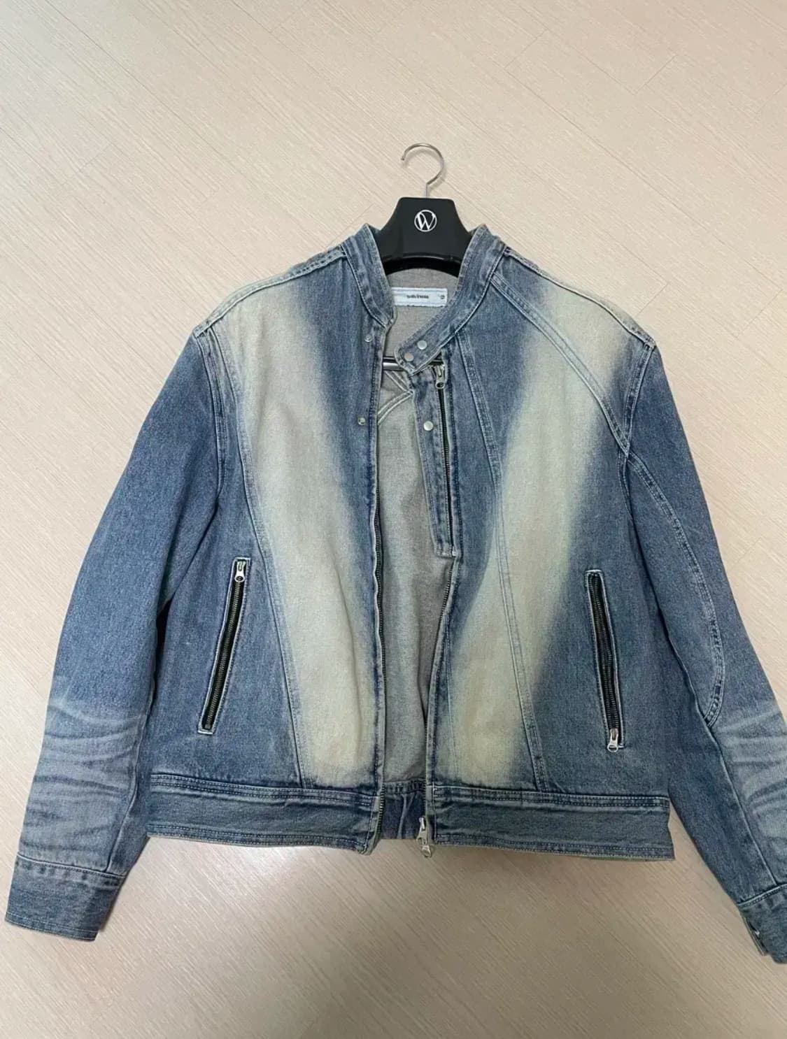 웨이비니스 데님 바이커 자켓 상품이미지2