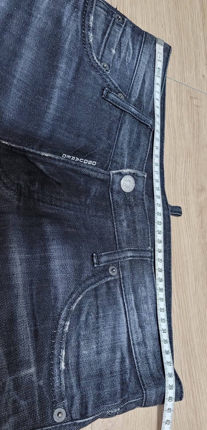 디스퀘어드 더블지퍼 듀얼 블랙 슬림진 상품이미지4