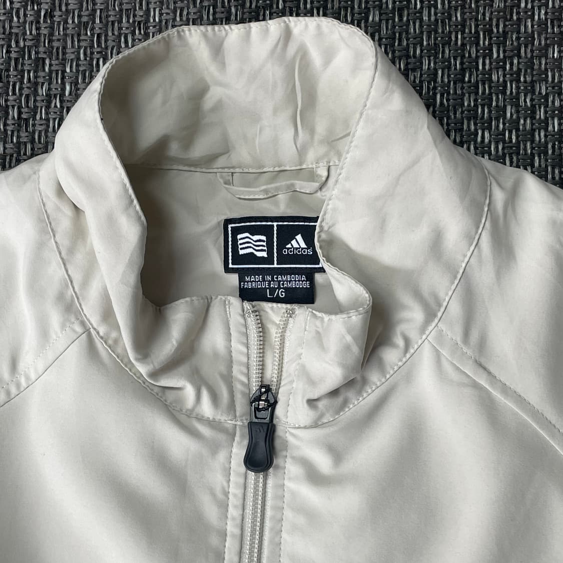 아디다스 크림색 골프 클럽 반팔 자켓 L 상품이미지5