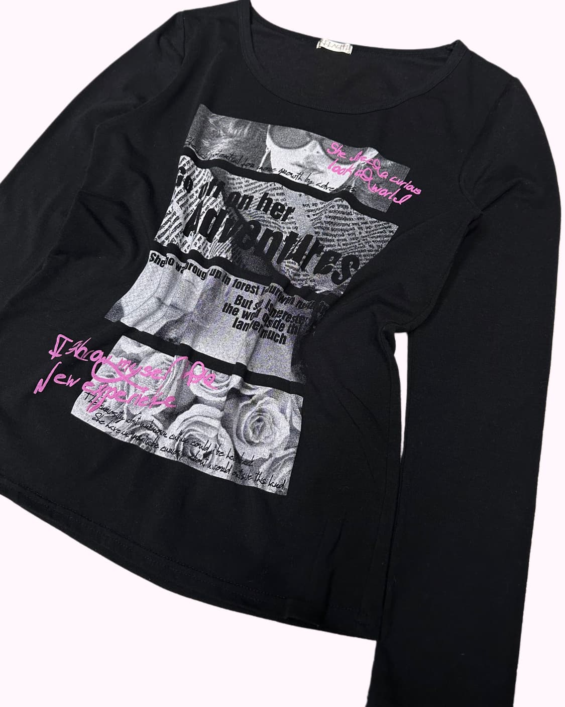 y2k printing black t-shirt 상품이미지3