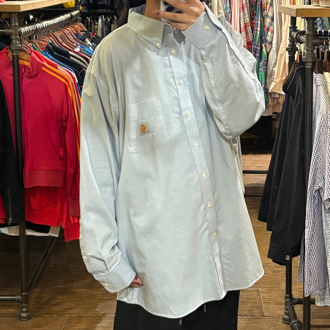 [HI] Carhartt 셔츠 라이트블루 상품이미지4