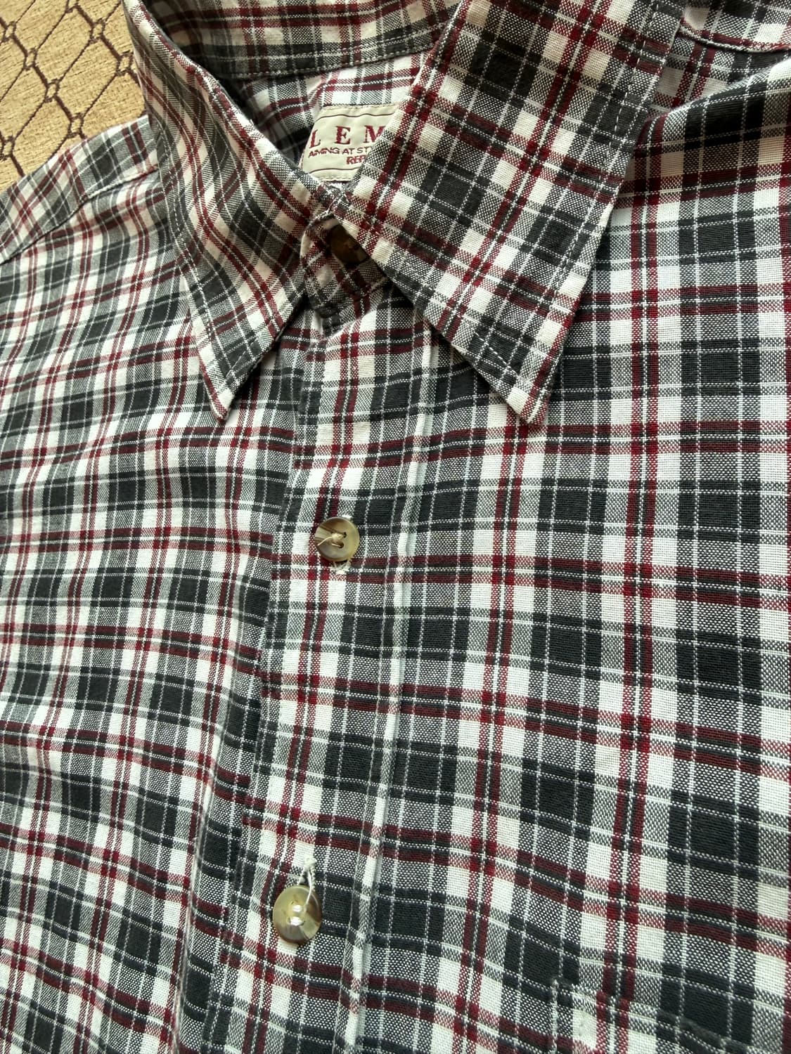 빈티지 체크 셔츠 상품이미지3