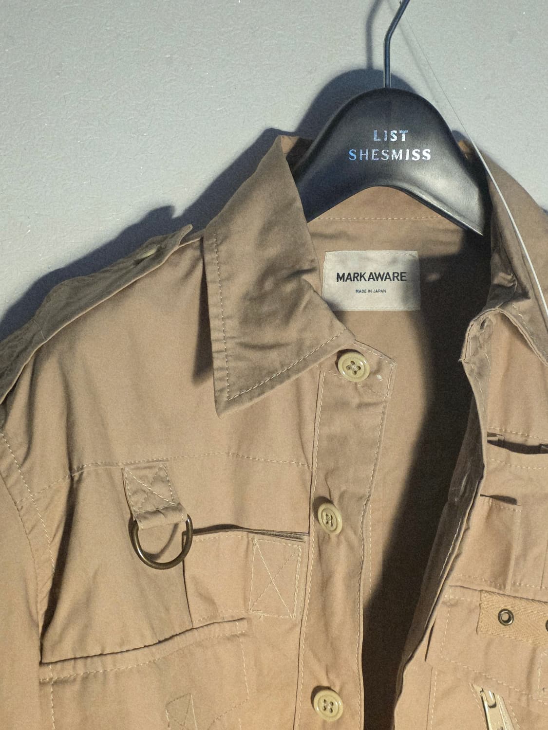 Markaware military beige shirt 상품이미지5