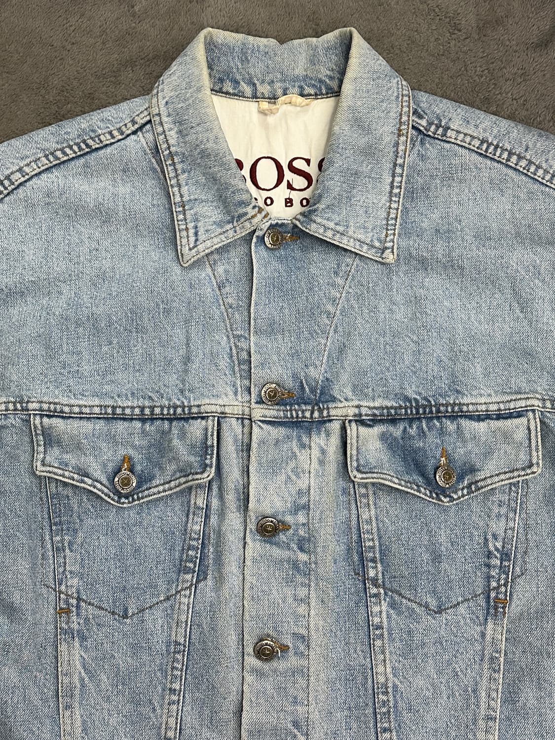 90s HUGO BOSS 데님 트러커 자켓 52 상품이미지4
