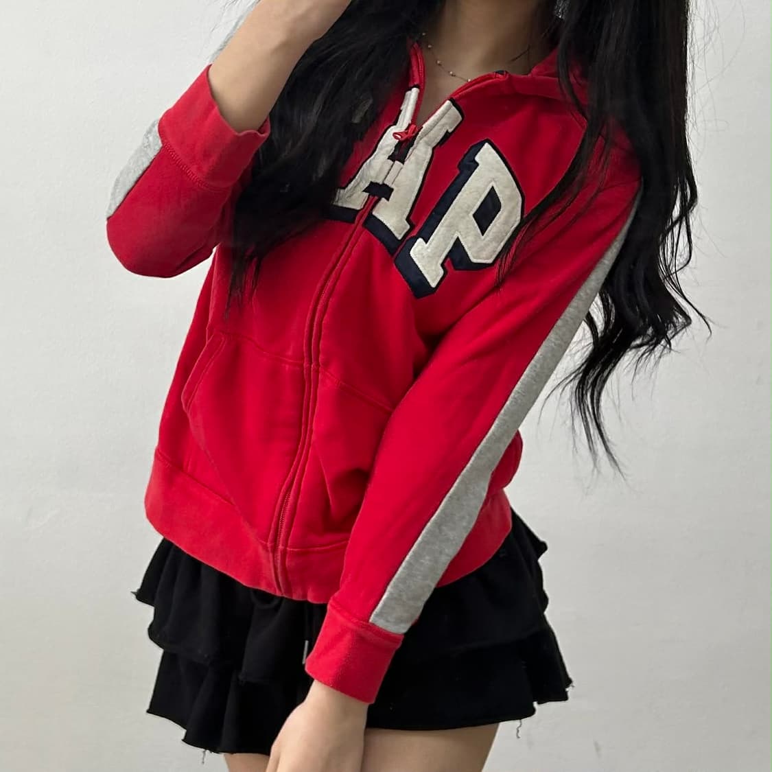 Gap 갭 빅로고 폭닥 스웻 후드집업 져지 상품이미지2