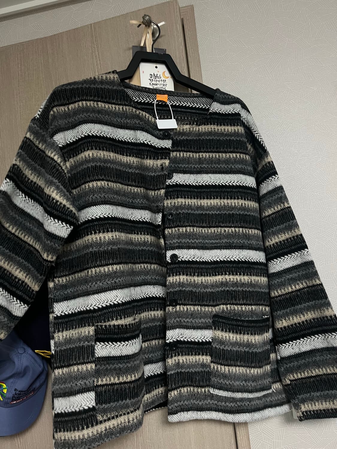 [새상품] 빈티지 후리스 니트 가디건 상품이미지5