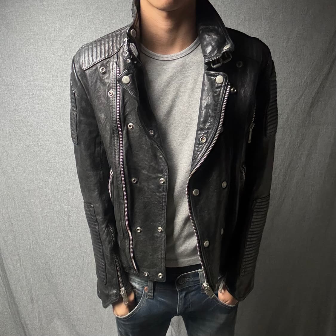ltaly lamb skin leather jacket 상품이미지3