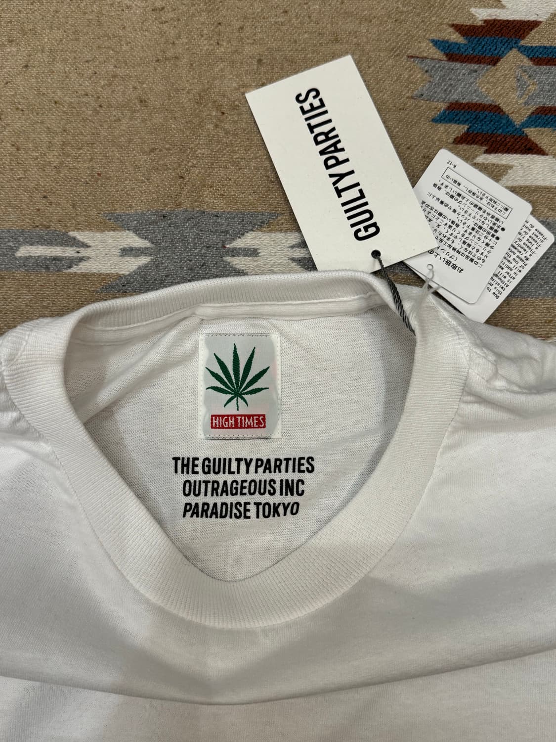 [XL] 와코마리아 x 하이타임즈 헤비웨잇 롱슬리브 화이트 상품이미지2