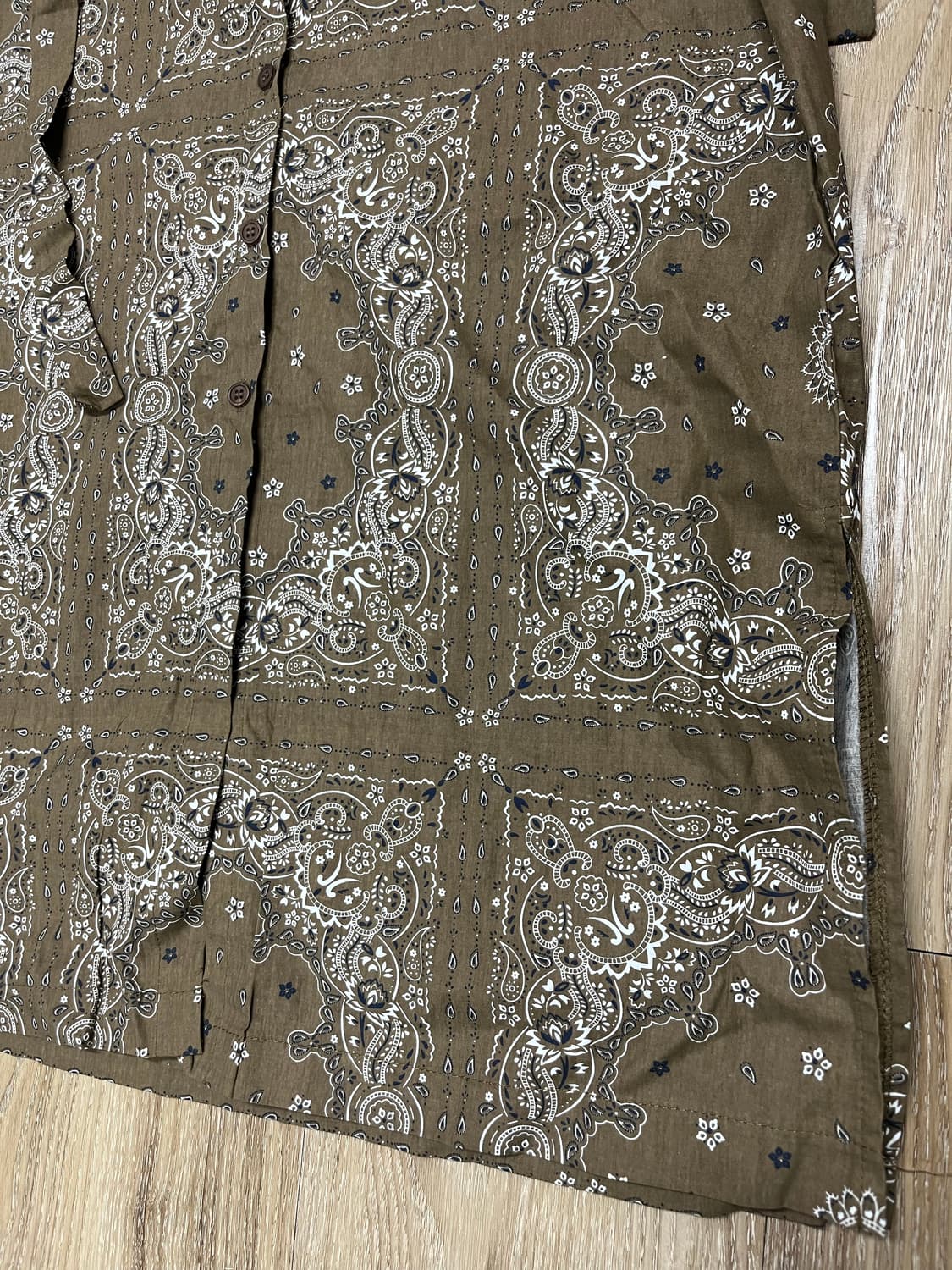 페이즐리 셔츠 원피스 상품이미지5