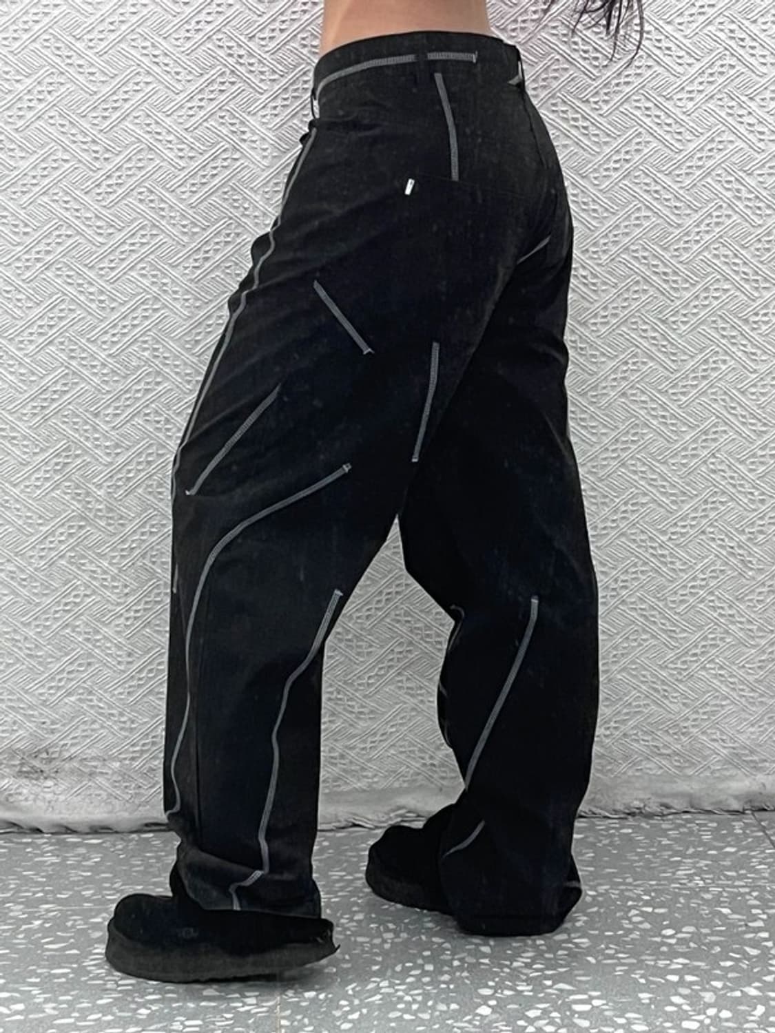 노메뉴얼 스트릿 힙합 스티치 디테일 바지 M C07427 상품이미지2