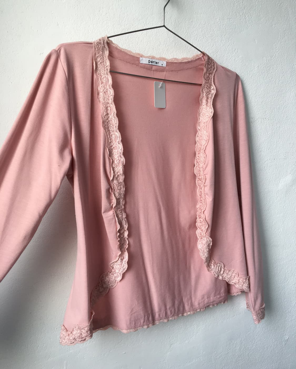 Lace trimming open cardigan 상품이미지5