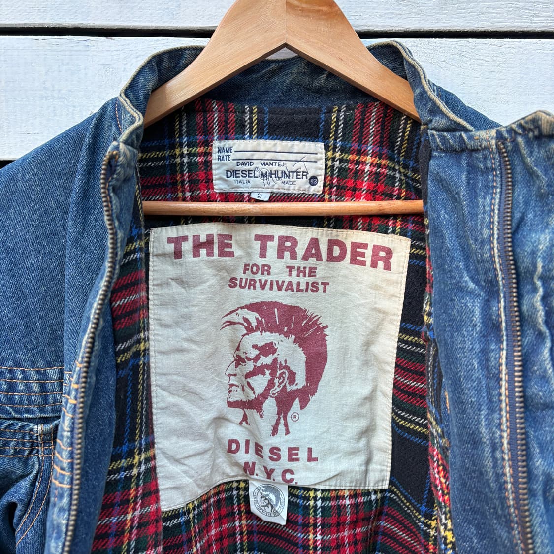 Diesel 디젤 데님 봄버 자켓 상품이미지7