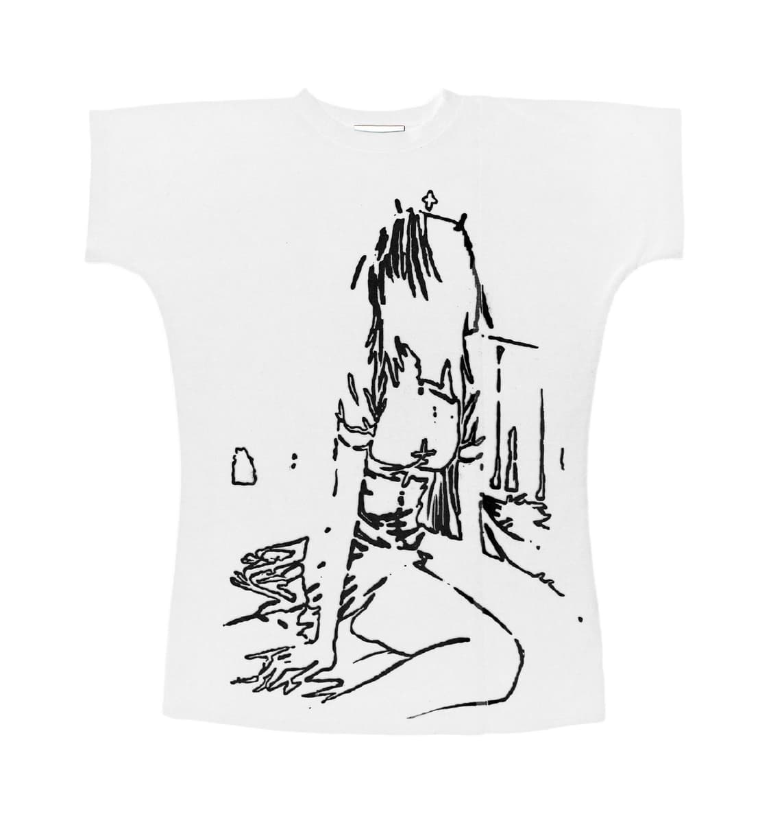 본네 아일렛 탑 화이트 1사이즈 상품이미지1