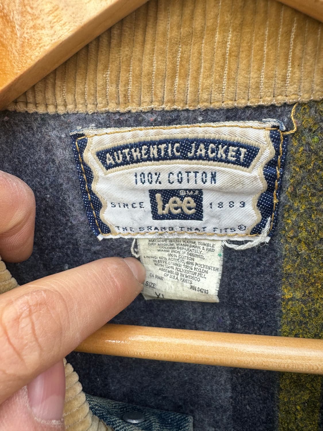 90s lee 빈티지 스톰라이더 블랭킷 안감 웨스턴 데님 자켓 상품이미지8