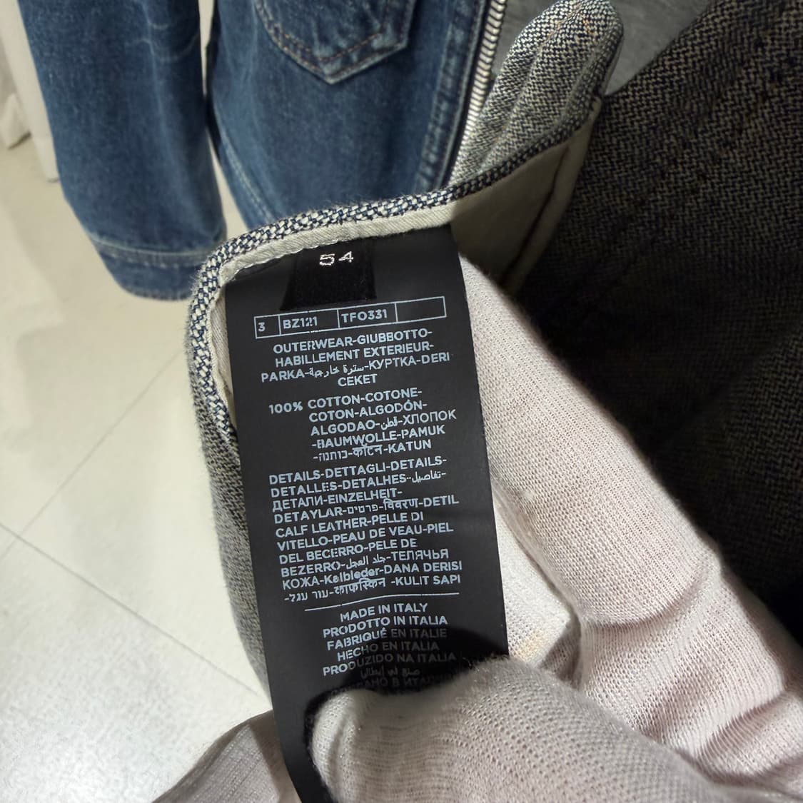 54 / 톰포드 데님 시어링 블루데님 청자켓 상품이미지7