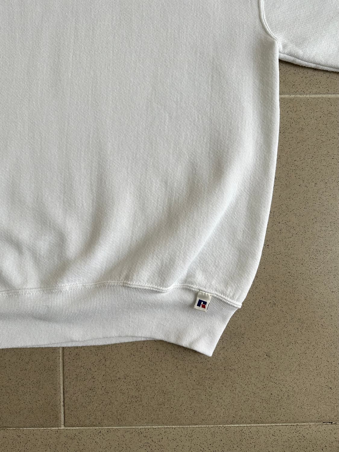 90s 빈티지 러셀 스웻셔츠 화이트 L USA 상품이미지3