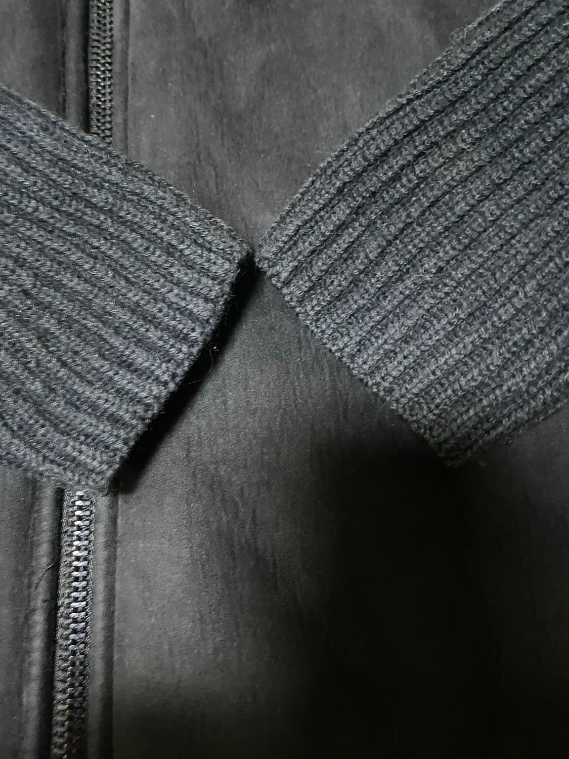 알마니 스웨이드 니트집업 상품이미지3