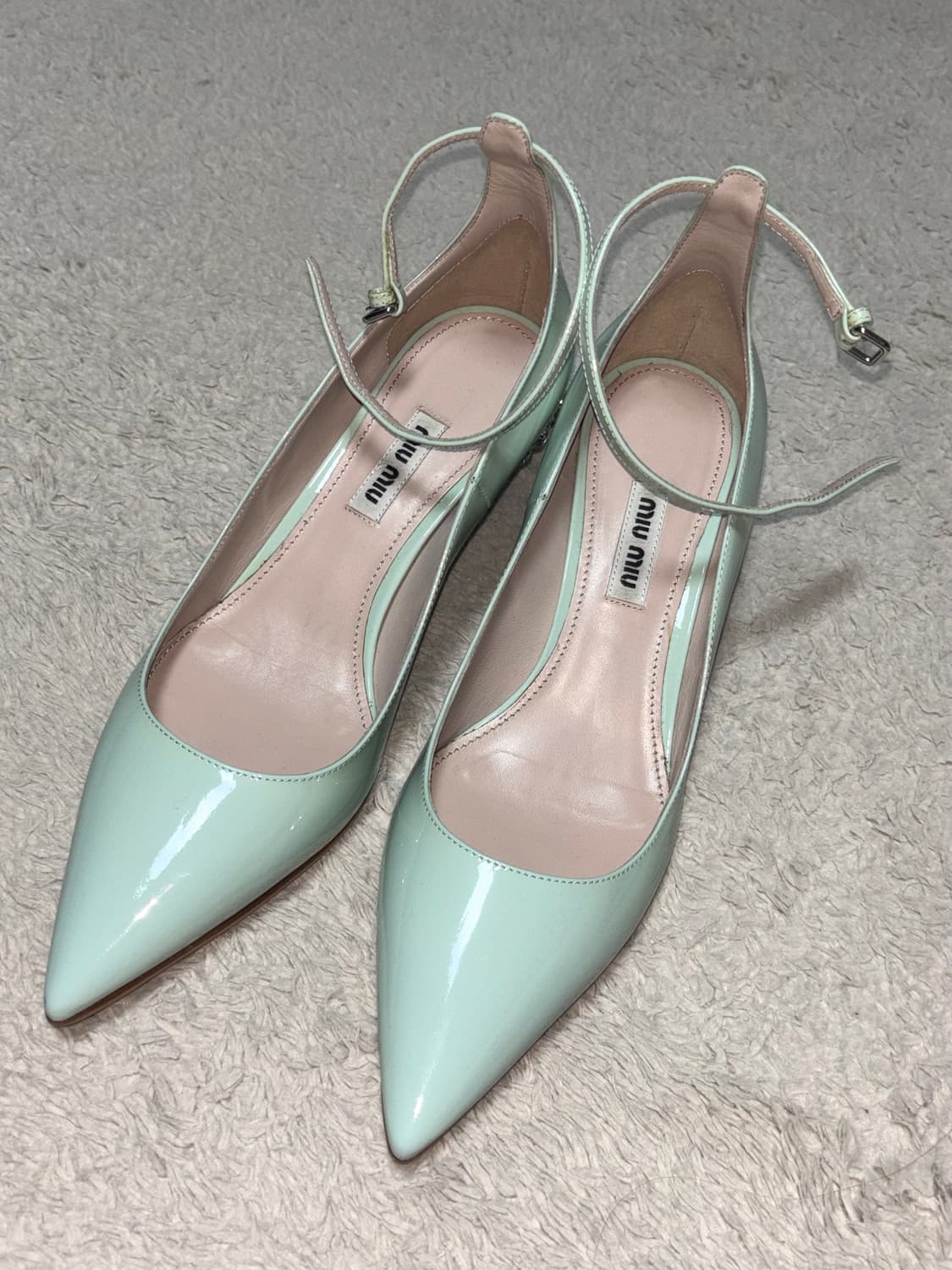미우미우 민트 힐 구두 37 상품이미지2