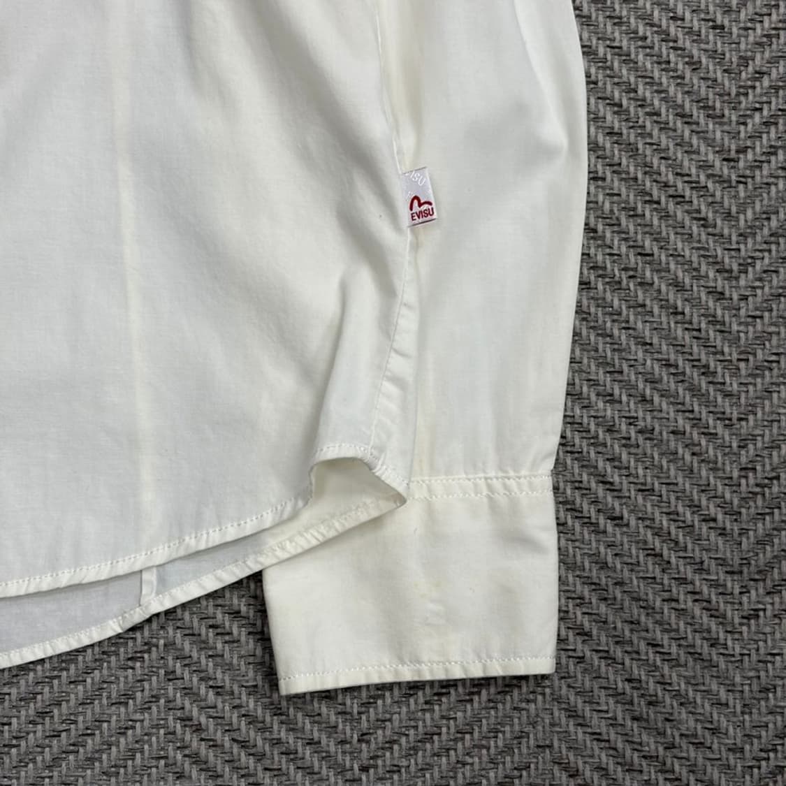 에비수 화이트 자수 셔츠 v1747 상품이미지7