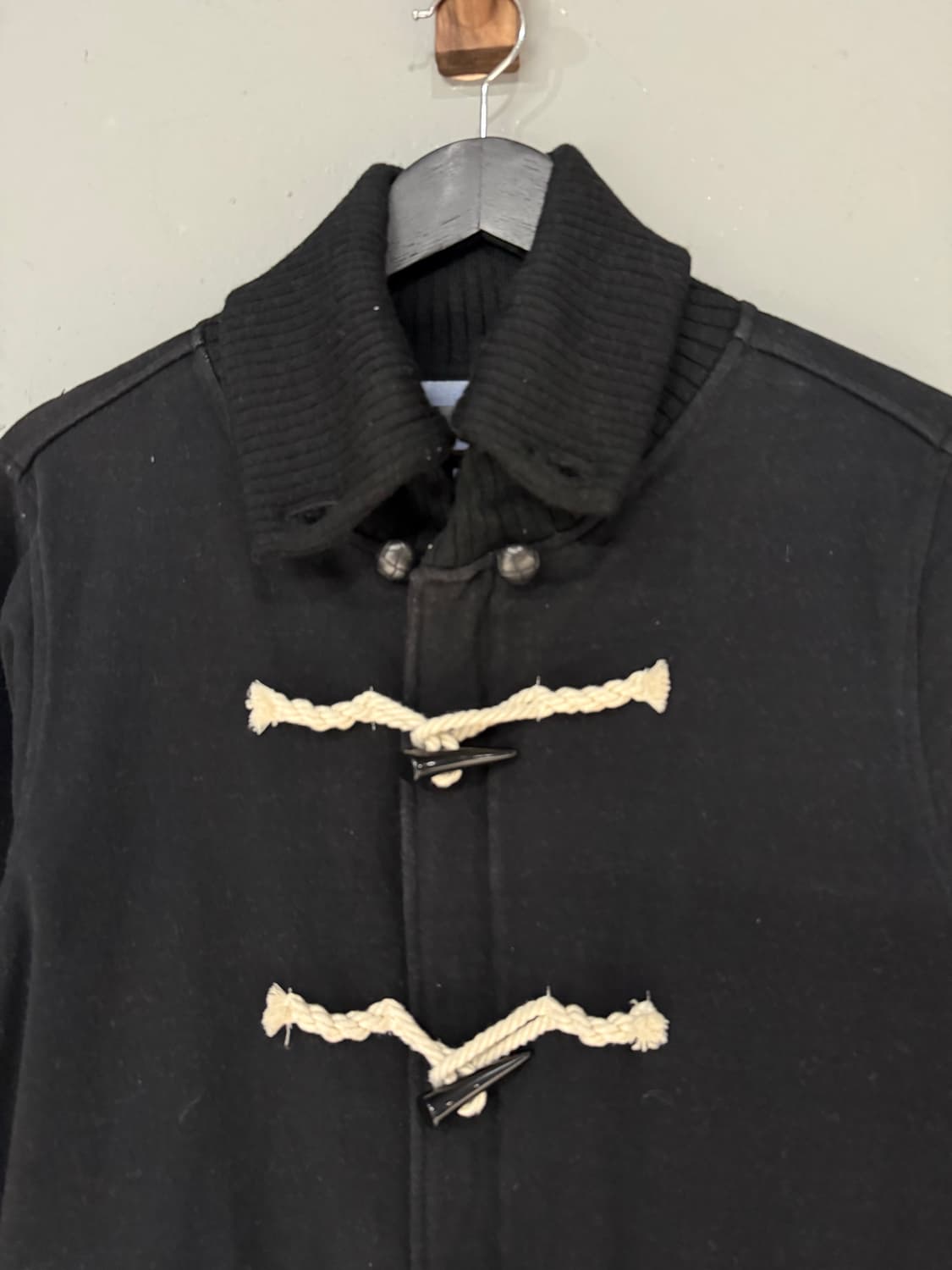 duffle button collar detail 2-way zip-up 상품이미지5