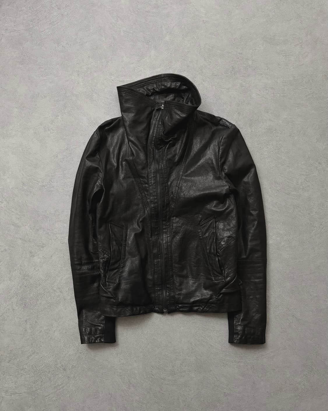 코데즈컴바인 하이넥 램스킨 자켓 상품이미지1