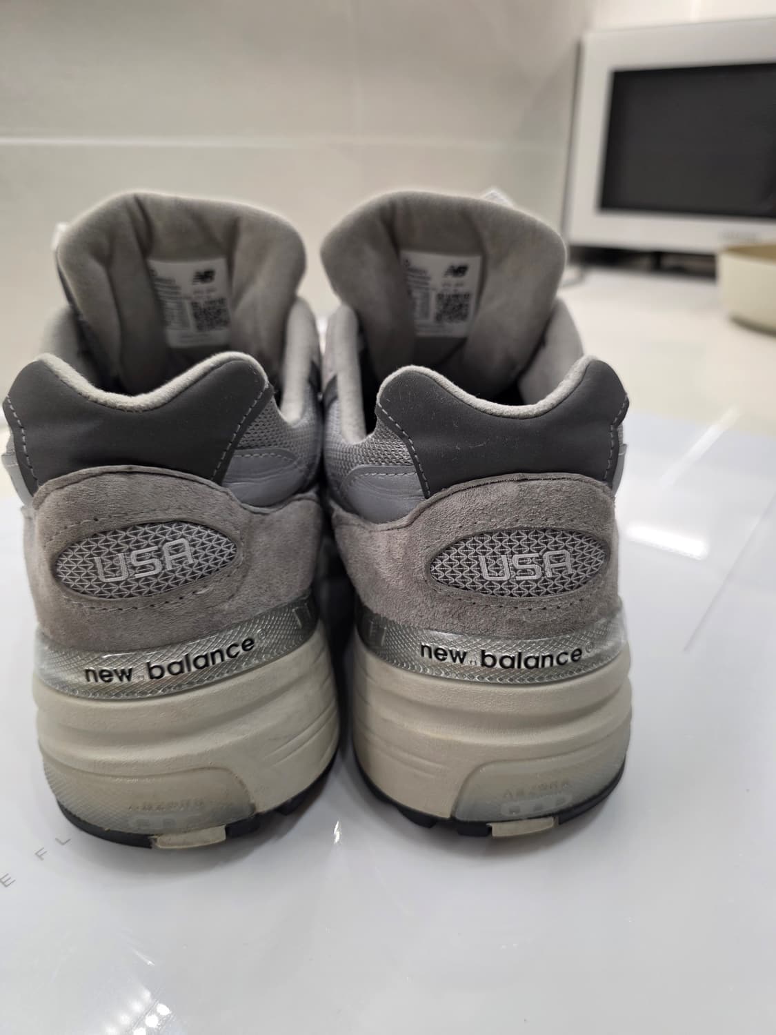 뉴발란스 992 그레이 스웨이드 운동화 260 5회착용 박스x 정품 상품이미지9