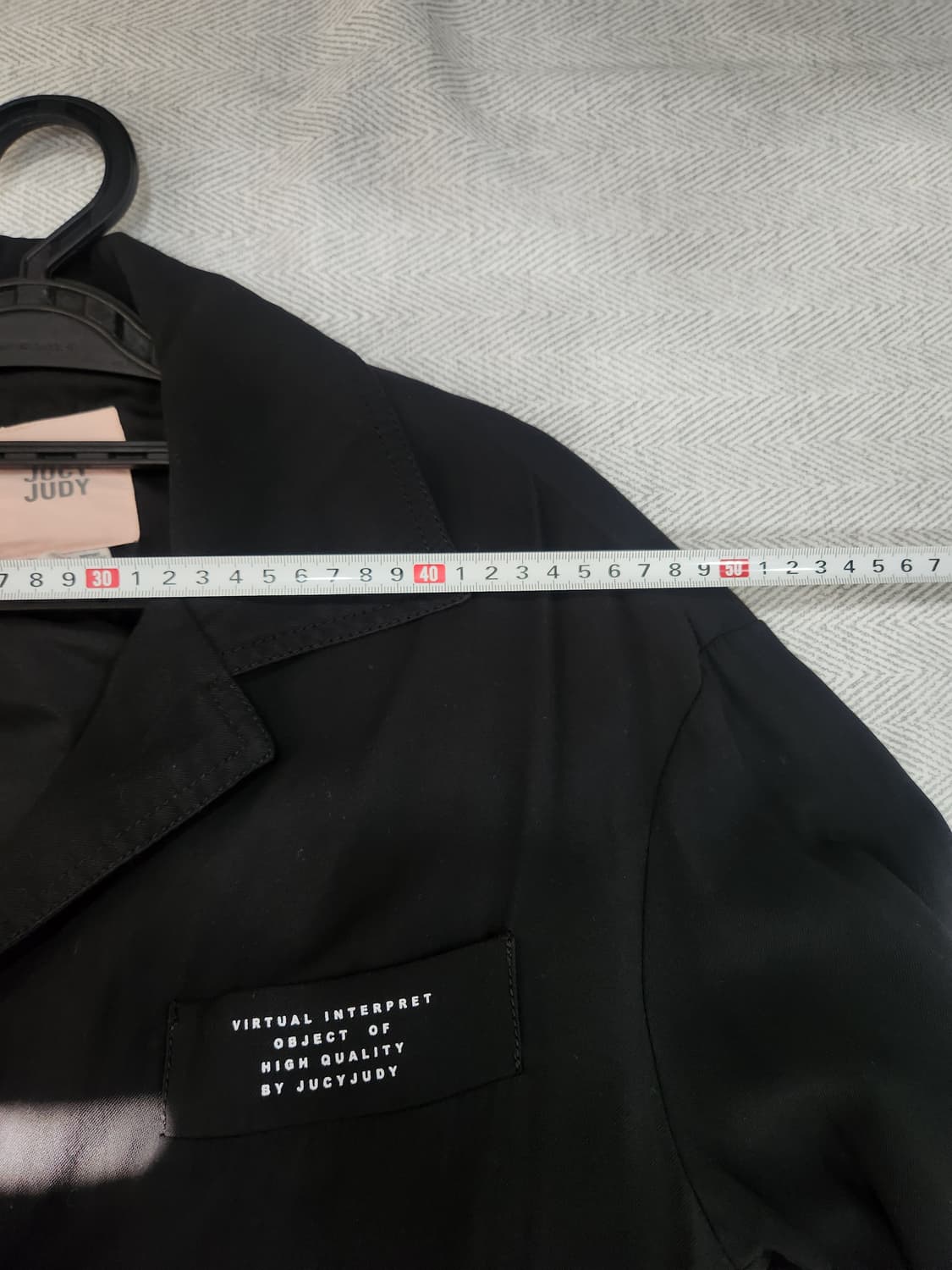 쥬시쥬디 블랙 롱 코트 여성 XXS 상품이미지9